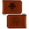 Irises (Van Gogh) Leatherette Magnetic Money Clip - Front and Back