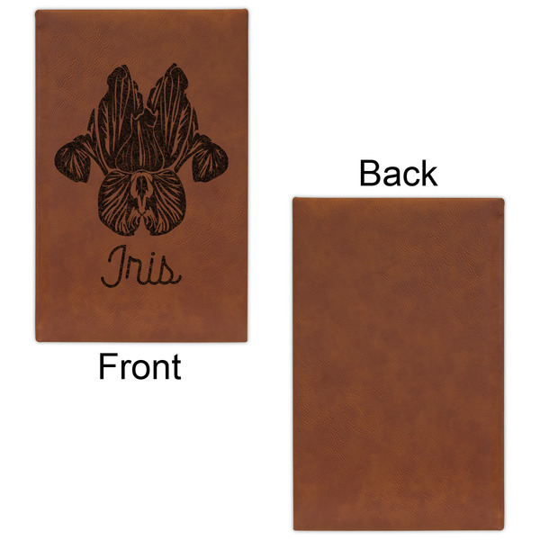 Irises (Van Gogh) Leatherette Sketchbooks - Small - Single Sided - Front & Back View