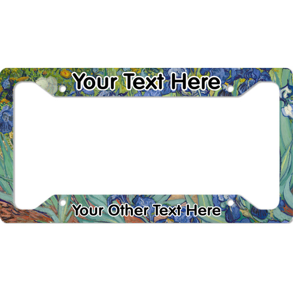 Custom Irises (Van Gogh) License Plate Frame