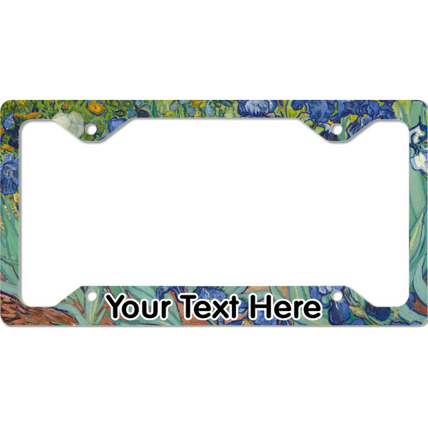 Custom Irises (Van Gogh) License Plate Frame - Style C