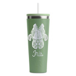 Irises (Van Gogh) RTIC Everyday Tumbler with Straw - 28oz - Light Green - Single-Sided