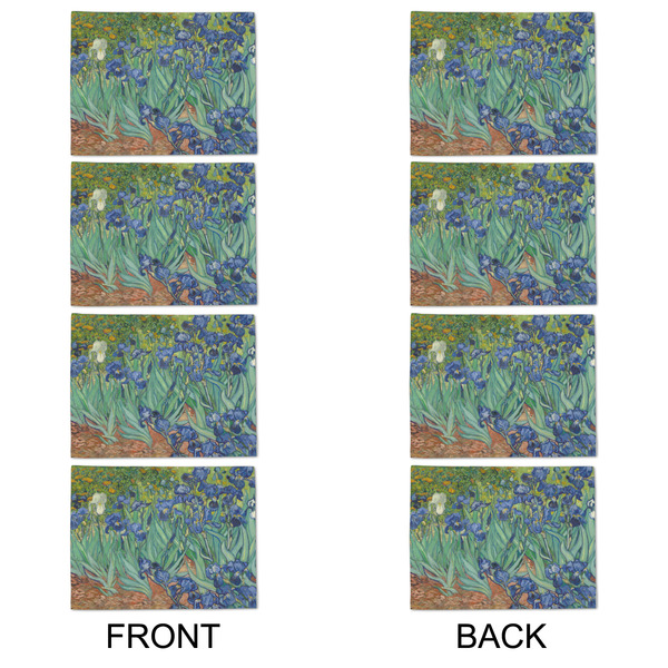 Irises (Van Gogh) Linen Placemat - APPROVAL Set of 4 (double sided)