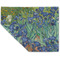 Irises (Van Gogh) Linen Placemat - Folded Corner (double side)