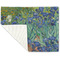 Irises (Van Gogh) Linen Placemat - Folded Corner (single side)