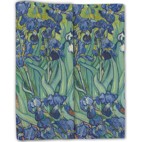 Irises (Van Gogh) Linen Placemat - Folded Half (double sided)