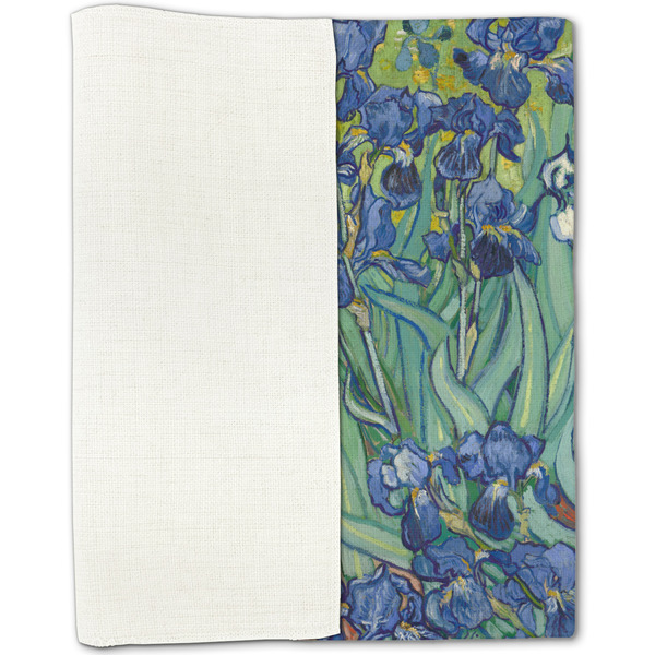 Irises (Van Gogh) Linen Placemat - Folded Half
