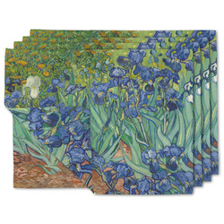 Irises (Van Gogh) Double-Sided Linen Placemat - Set of 4