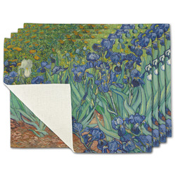 Irises (Van Gogh) Single-Sided Linen Placemat - Set of 4