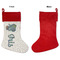 Irises (Van Gogh) Linen Stockings w/ Red Cuff - Front & Back (APPROVAL)