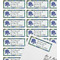 Irises (Van Gogh) Mailing Label on Envelope - Multiple Labels