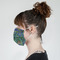 Irises (Van Gogh) Mask - Side View on Girl
