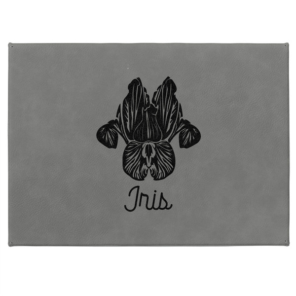 Irises (Van Gogh) Medium Gift Box with Engraved Leather Lid - Approval