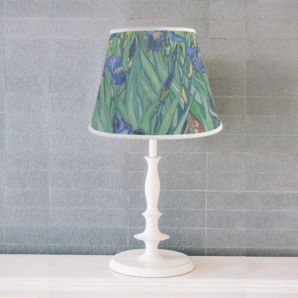 Irises (Van Gogh) Poly Film Empire Lampshade - Lifestyle