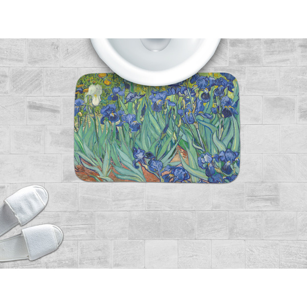 Irises (Van Gogh) Memory Foam Bath Mat - LIFESTYLE