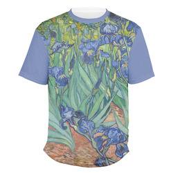 Irises (Van Gogh) Men's Crew T-Shirt - Large