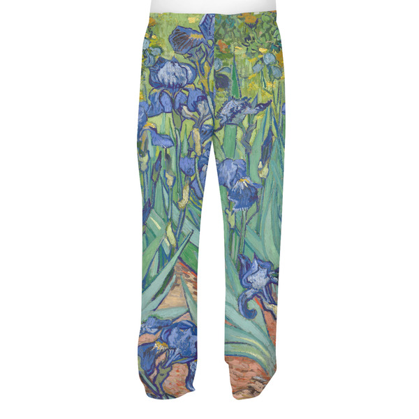 Irises (Van Gogh) Men's Pjs Back - on model