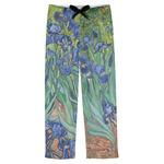 Irises (Van Gogh) Mens Pajama Pants - XS