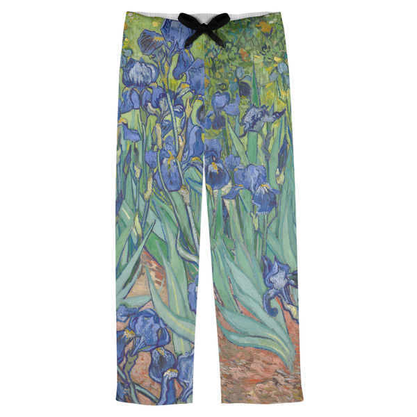 Custom Irises (Van Gogh) Mens Pajama Pants - XS