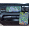 Irises (Van Gogh) Metal Luggage Tag & Handle Wrap - In Context