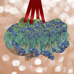 Irises (Van Gogh) Metal Ornaments - Double Sided