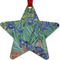 Irises (Van Gogh) Metal Star Ornament - Front
