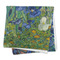 Irises (Van Gogh) Microfiber Dish Rag - FOLDED (square)