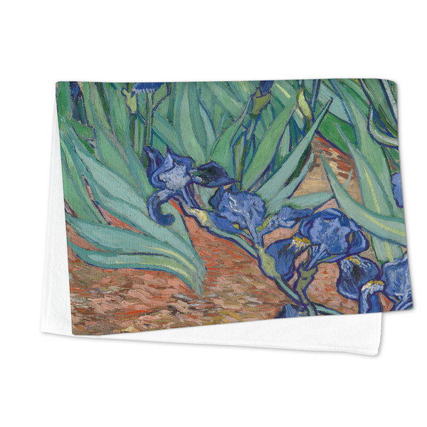 Irises (Van Gogh) Microfiber Dish Towel - FOLDED HALF