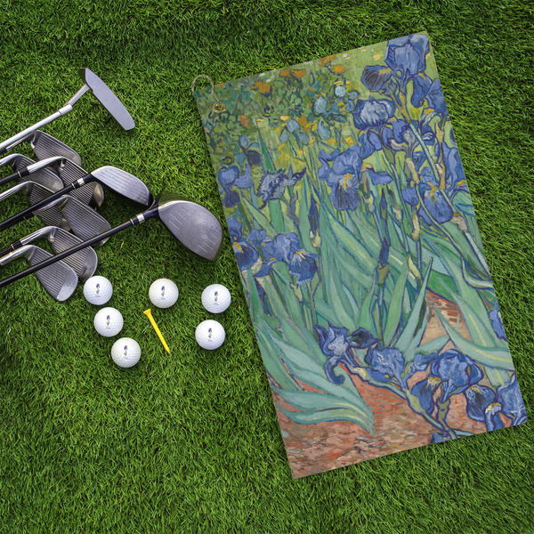Irises (Van Gogh) Microfiber Golf Towels - LIFESTYLE