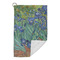 Irises (Van Gogh) Microfiber Golf Towels Small - FRONT FOLDED