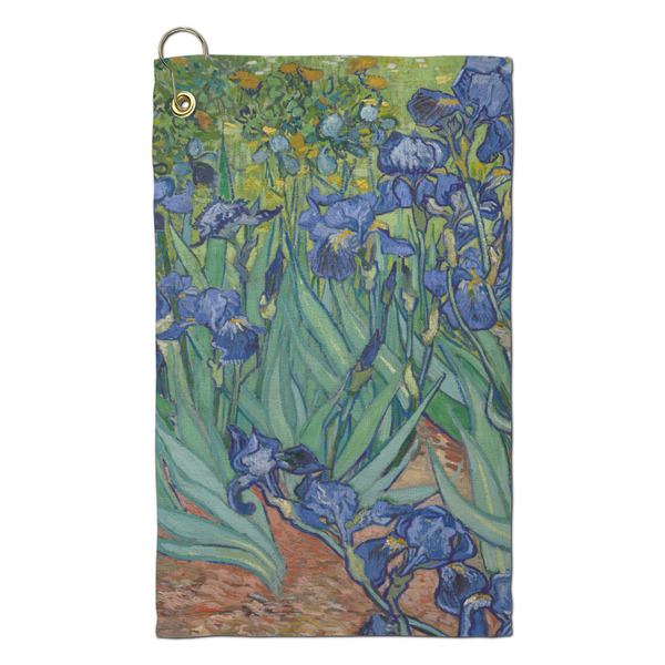 Custom Irises (Van Gogh) Microfiber Golf Towel - Small