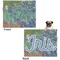 Irises (Van Gogh) Microfleece Dog Blanket - Large- Front & Back