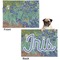 Irises (Van Gogh) Microfleece Dog Blanket - Regular - Front & Back