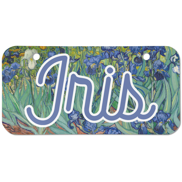 Custom Irises (Van Gogh) Mini/Bicycle License Plate (2 Holes)