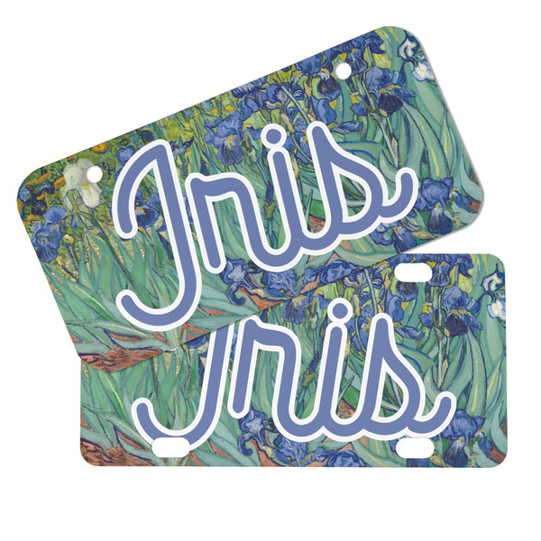 Irises (Van Gogh) Mini License Plates - MAIN (4 and 2 Holes)
