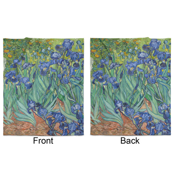 Irises (Van Gogh) Minky Blanket - 50"x60" - Double Sided - Front & Back