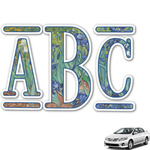 Irises (Van Gogh) Monogram Car Decal