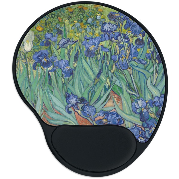 Custom Irises (Van Gogh) Mouse Pad with Wrist Support