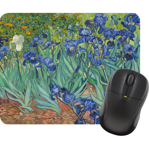 Custom Irises (Van Gogh) Rectangular Mouse Pad