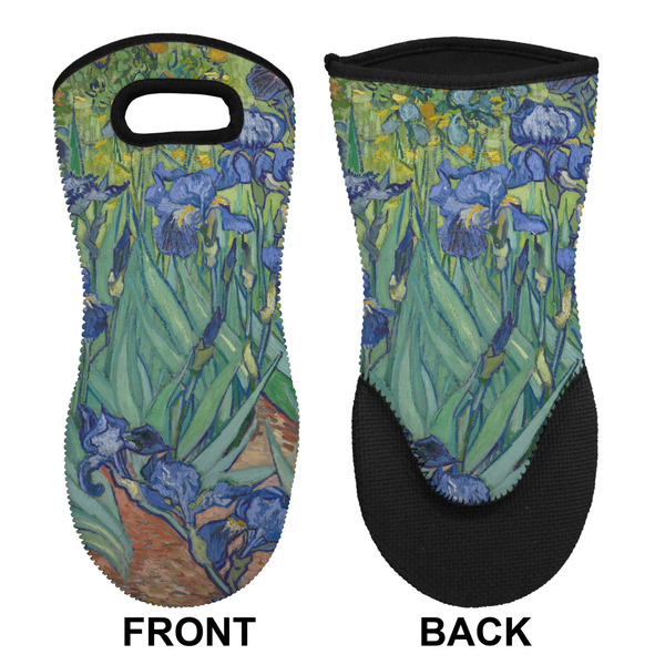 Irises (Van Gogh) Neoprene Oven Mitt (Front & Back)