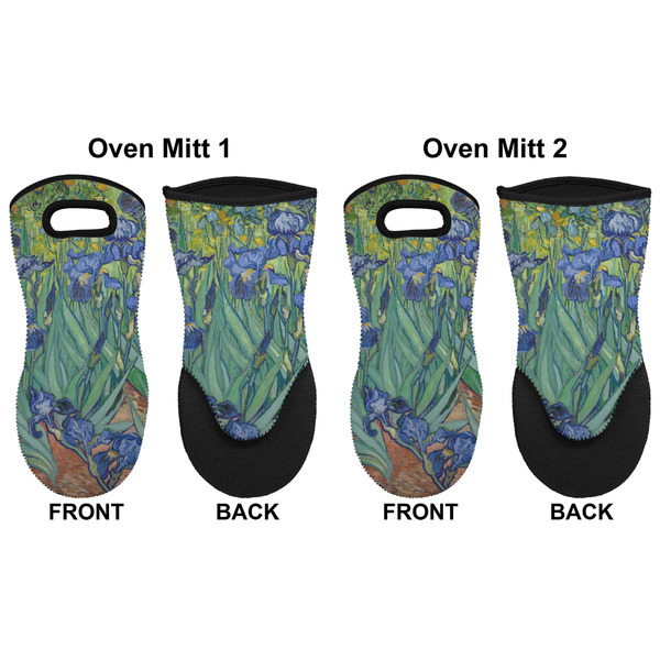 Irises (Van Gogh) Neoprene Oven Mitt - Set of 2 - Approval