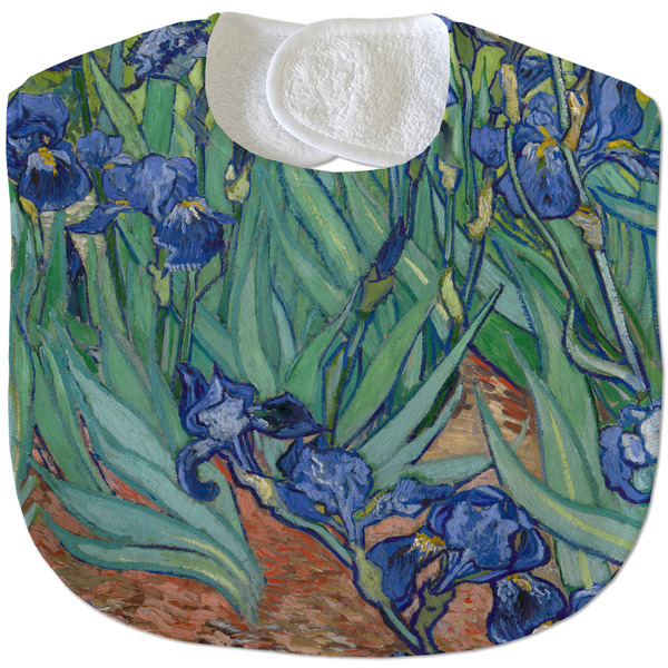 Custom Irises (Van Gogh) Velour Baby Bib