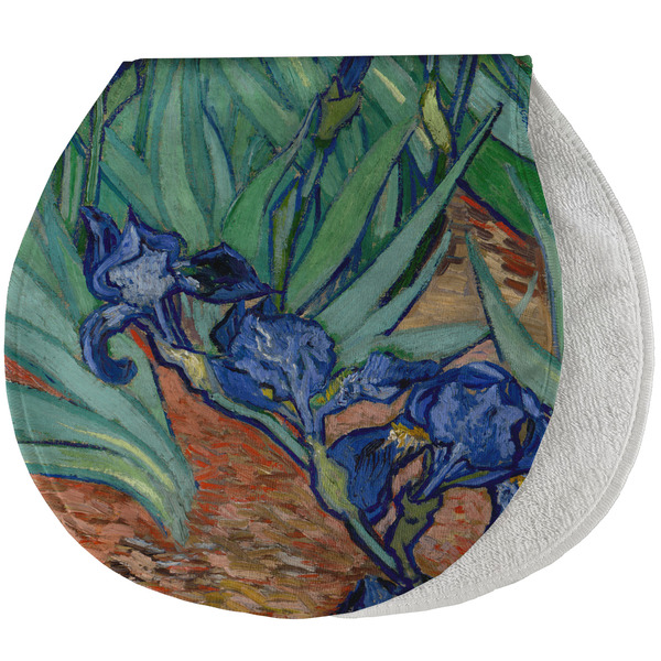 Custom Irises (Van Gogh) Burp Pad - Velour