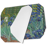 Irises (Van Gogh) Dining Table Mat - Octagon - Set of 4 (Single-Sided)