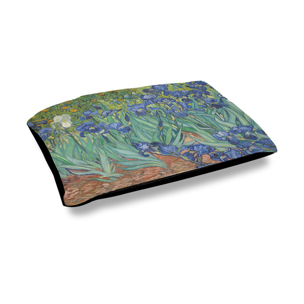 Custom Irises (Van Gogh) Outdoor Dog Bed - Medium