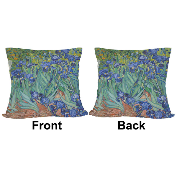 Irises (Van Gogh) Outdoor Pillow - 16x16