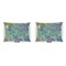 Irises (Van Gogh) Outdoor Rectangular Throw Pillow (Front and Back)
