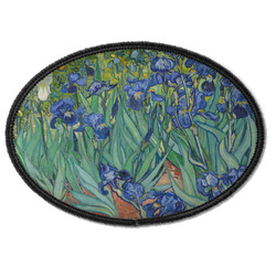 Irises (Van Gogh) Iron On Oval Patch