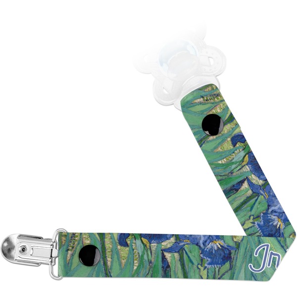 Custom Irises (Van Gogh) Pacifier Clip