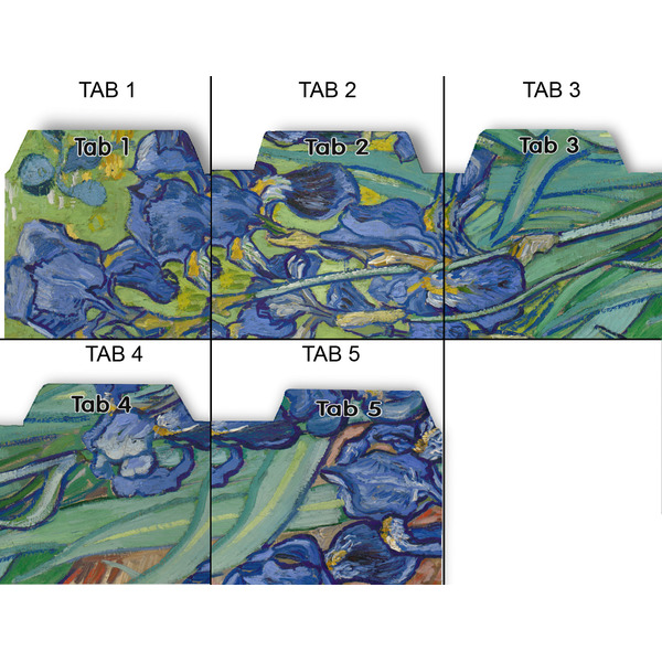 Irises (Van Gogh) Page Dividers - Set of 5 - Approval