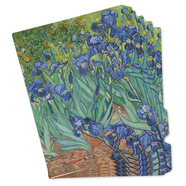Custom Irises (Van Gogh) Binder Tab Divider Set